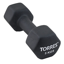 Гантель Torres неопрен 5кг  (PL50015/PL55015)
