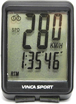 Велокомпьютер Vinca Sport беспроводной 12 функций  (V-1507)