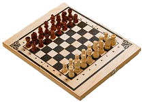 Шахматы походные лакированные