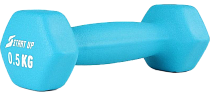 Гантель неопреновая Start Up 0,5 кг голубой (HD12101)