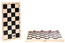 Шашки деревянные с малой деревянной доской Классика (007-07)