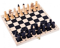 Шахматы обиходные деревянные с дорожной деревянной доской Классика (450-20)
